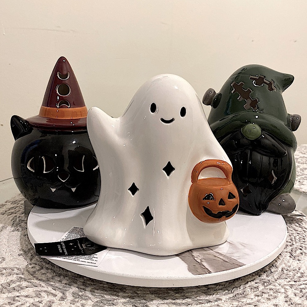 Target Bullseye's Playground - Ceramic Halloween Light Up Characters - Set of 3